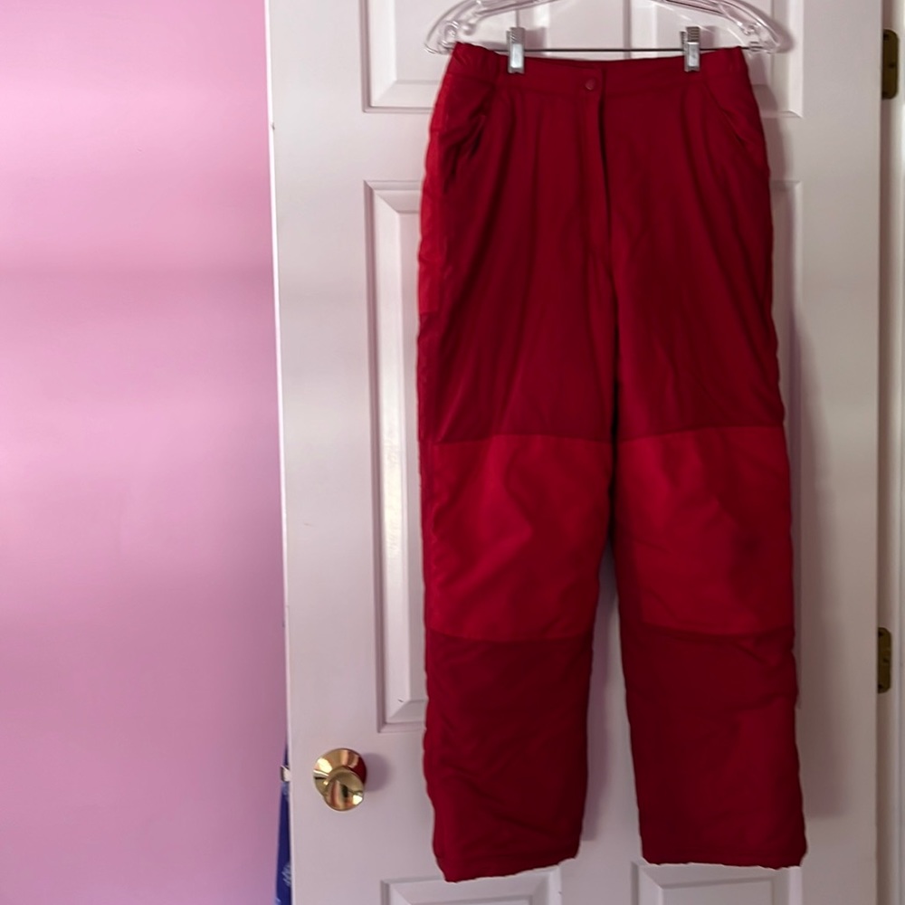 Kids’ 14 red L.L.Bean snow pants